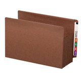 Smead TUFF End Tab File Pockets, Extra Wide Legal Size, 7" Expansion, Reinforced Tab, 5/Box