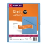 Smead Slash Jackets, Letter Size, Blue, 25/Pack