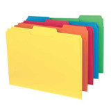 Smead Interior File Folders - 1/3 Cut Tab, Assorted Bright Colors, Letter Size