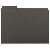 Smead Interior File Folder, 1/3-Cut Tab, Letter Size, Black, (10243)