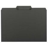 Smead Interior File Folders, 1/3-Cut Tab, Letter Size, Black, 100/Box