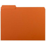 Smead Interior File Folder, 1/3-Cut Tab, Letter Size, Orange, (10259)