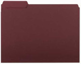 Smead Interior File Folder, 1/3-Cut Tab, Letter Size, Maroon, (10275)