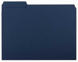 Smead Interior File Folder, 1/3-Cut Tab, Letter Size, Navy, (10279)