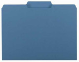 Smead Interior File Folders, 1/3-Cut Tab, Letter Size, Sky Blue, 100/Box
