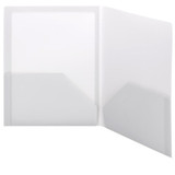 Smead Frame View Poly Two-Pocket Folder, Holds up to 100 Sheets, Letter Size, Oyster, 5/Pack (87706)Smead Frame View Poly Two-Pocket Folders