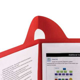 Smead Lockit Two-Pocket File Folder, Letter Size, Red, 25/Box