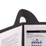 Smead Lockit Two-Pocket File Folder, Letter Size, Black, 25/Box