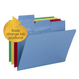 Smead Pick-A-Tab File Folder, Letter Size, 11 Point, Assorted Colors, 24/Pack