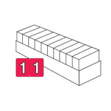 Colwell CONM Label Set 0-9 (500/Roll)