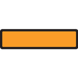 Spine Labels for Binders, Orange, 1 3/8H x 5 3/8 W, Removeable, 200/Roll - DR1372