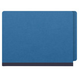 End Tab Pressboard Classification Folders, 3 Dividers, Letter Size, Type III Royal Blue, 10 per Box