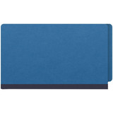 End Tab Pressboard Classification Folders, 1 Divider, Legal Size, Green, 10/Box