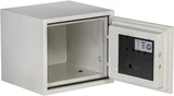 Off-White Phoenix Dual-Lock Fireproof Safe, 0.66 cu ft, 1-Hour Rated, Key and Combination Lock, Interior View