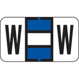 Jeter 7200 Series Labels Letter W 500/Roll