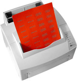 Tabbies Labels-U-Create Blank Labels, 7/8 H x 1 1/2 W, Fluorescent Red, 320/Pack