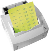 Tabbies Labels-U-Create Blank Labels, 7/8 H x 1 1/2 W, Fluorescent Yellow, 320/Pack
