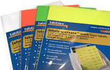 Tabbies Labels-U-Create Blank Labels, 1 3/4 H x 3 1/4 W, Fluorescent Red, 100/Pack