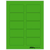 Tabbies Labels-U-Create Laser Labels, 3-1/4" x 1-3/4", Fluorescent Green, 100/Pk