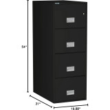 Phoenix LGL4W31 fireproof file cabinet dimensions