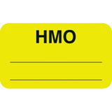 Insurance Labels, HMO, 7/8 H x 1-1/2 W, Chartreuse, 250/Roll