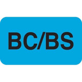 Insurance Labels, BC/BS, 1-1/2 x 7/8, Lt. Blue, 250/Roll (MAP1650)