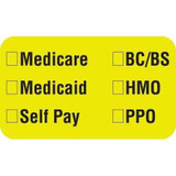 Insurance Labels, Medicare, 7/8 H x 1 1/2 W, Chartreuse, 250 per Roll