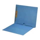 Blue Colored End Tab Pocket Folders Part Number S-09018-BLU