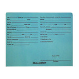 Turquoise Letter Size Auto Dealer Jacket with Front Printed, 11 pt Turquoise Stock, Packaged 100/box