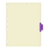 Chart Dividers, Side Tab, Position 4, Therapy, Purple, 100/Box