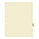 Chart Dividers, Side Tab, Position 6, Hospital Records, Manila, 100/Box