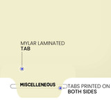Chart Dividers, Bottom Tab, Position 5, Miscellaneous, Manila, 100/Box