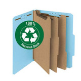 Smead 100% Recycled Pressboard Classification File Folder Blue (14090)