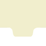 Chart Dividers, Bottom Tab, Position 6, Clear/Blank, 100/Box