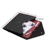 Smead Cloth Expanding Files, 2" Expansion, Letter Size, Gray