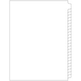 Blank (Writable) Index Dividers, Letter Size, Side Tab, Collated, 25 Sheets/Pack
