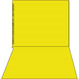 Kardex Folders, Alpha Scale, Letter Size, Yellow, 100/BX