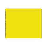 Kardex Numeric File Folders - 0 thru 9 Scale, Yellow, 2 Fasteners, 50/Box
