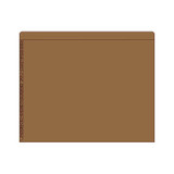 Kardex Numeric File Folders - 0 thru 9 Scale, Brown, 2 Fasteners, 50/Box
