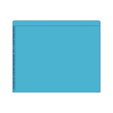 Kardex Alphabetic File Folders - A to Z Scale, Blue, 2 Fasteners, 50/Box