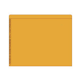 Kardex Alphabetic File Folders - A to Z Scale, Orange, 1 Fastener, 50/Box