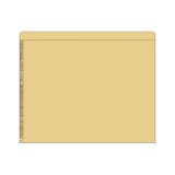 Kardex Folders, Alpha Scale, Letter Size, 1 Fastener, Tan, 50/BX