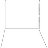 Kardex Folders, Numeric Right-Hand Scale, Letter Size, White, 100/BX