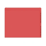 Kardex Folders, Numeric Right-Hand Scale, Letter Size, 2 Fasteners, Red, 50/BX