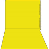 Kardex Numeric File Folders - 0 thru 9 Scale, Yellow, 100/Box