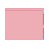 Kardex Numeric File Folders - 0 thru 9 Scale, Pink, 2 Fasteners, 50/Box
