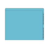 Kardex Folders, Numeric Right-Hand Scale, Letter Size, 2 Fasteners, Blue, 50/BX