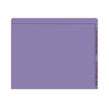 Kardex Folders, Numeric Right-Hand Scale, Letter Size, 2 Fasteners, Violet, 50/BX