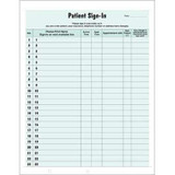 Patient Sign-in Label Forms, HIPAA Compliant, Green, 125 per Pack (14532)