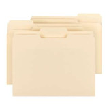 Smead File Folders, Letter Size, Reinforced 1/3-Cut Tab, 2 SafeSHIELD Fasteners, Manila, 50/Box